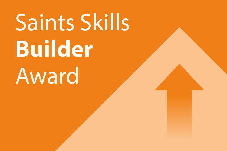 Arrow on orange background